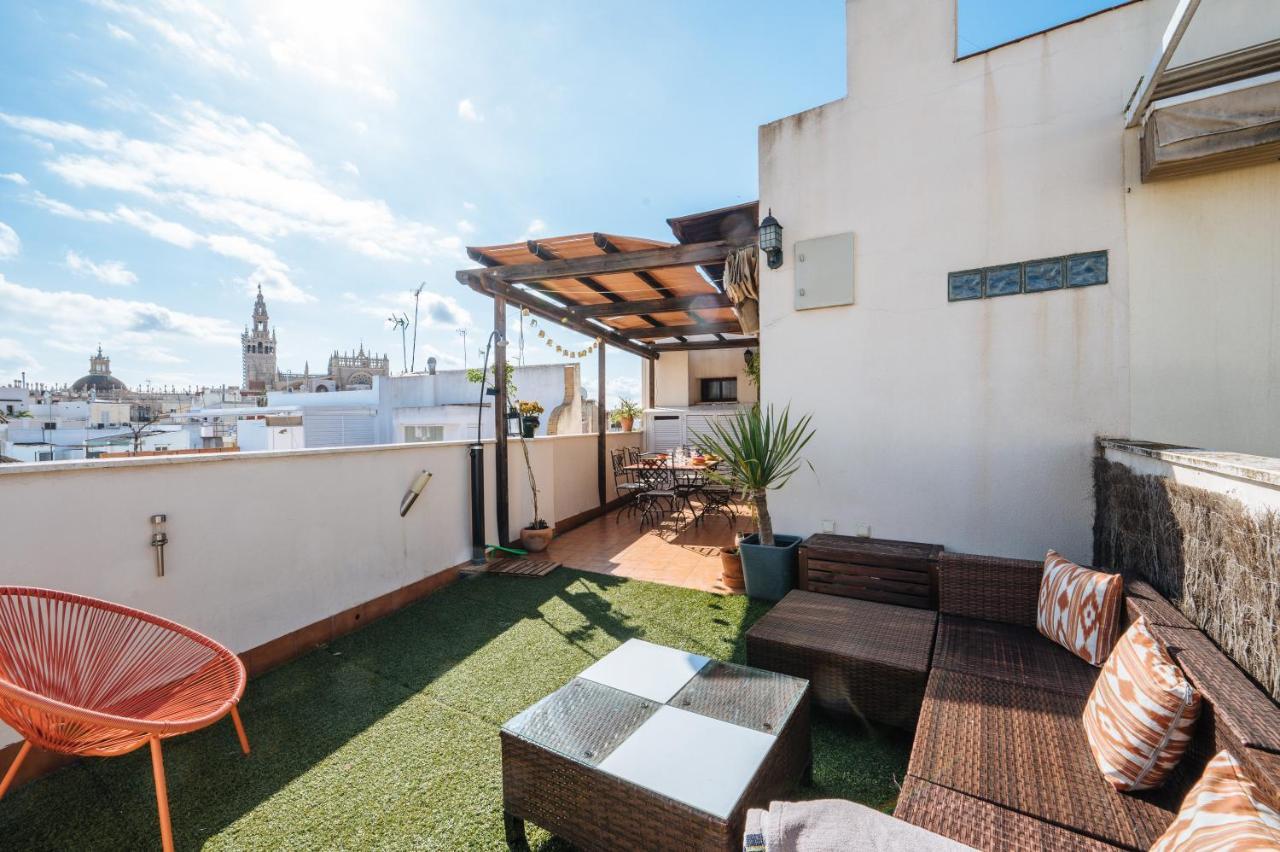 Homeyseville-Amazing Penthouse Giralda Views 8 Pax, Parking Optional Exterior foto